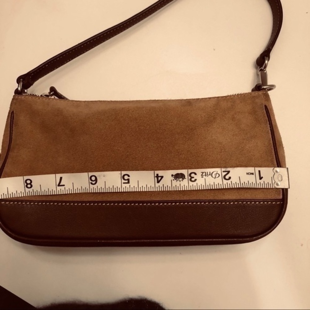 Coach Demi mini bag tan suede brown leather - Picture 2 of 12
